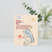 Glücklicher Muttertag Feiertagskarte (Stehend Vorderseite)