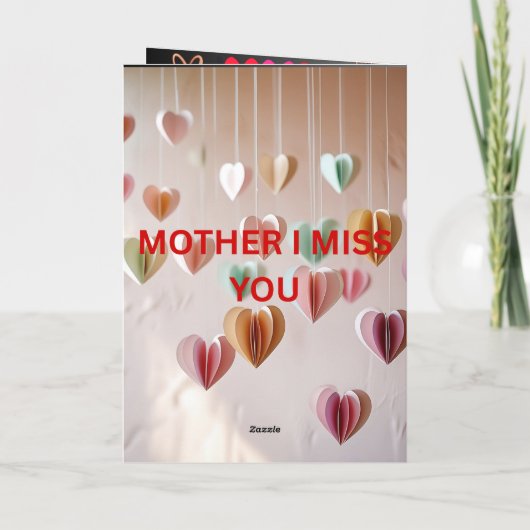 GLÜCKLICHER MUTTERTAG FEIERTAGSKARTE (Rückseite)