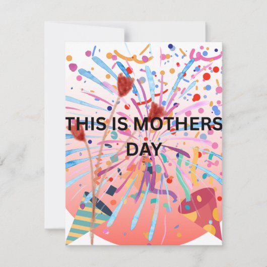 GLÜCKLICHER MUTTERTAG FEIERTAGSKARTE (Vorderseite)