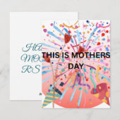 GLÜCKLICHER MUTTERTAG FEIERTAGSKARTE (Vorne/Hinten)