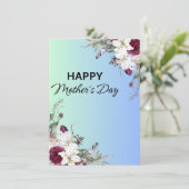 GLÜCKLICHER Muttertag Feiertagskarte (Stehend Vorderseite)