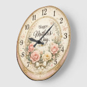 Glücklicher Muttertag Florale Dekorative Wanduhr (Winkel)