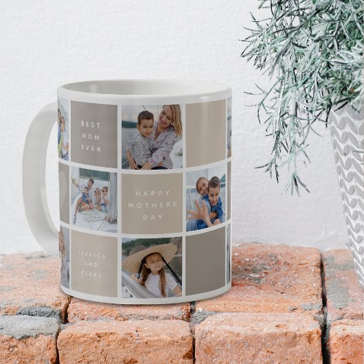 Glücklicher Muttertag-Fotogitter-Andenken Kaffeetasse