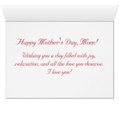 Glücklicher Muttertag, Füchse (Innenansicht Horizontal (Unten))