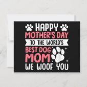 Glücklicher Muttertag für die weltbeste Mama für H (Rückseite)