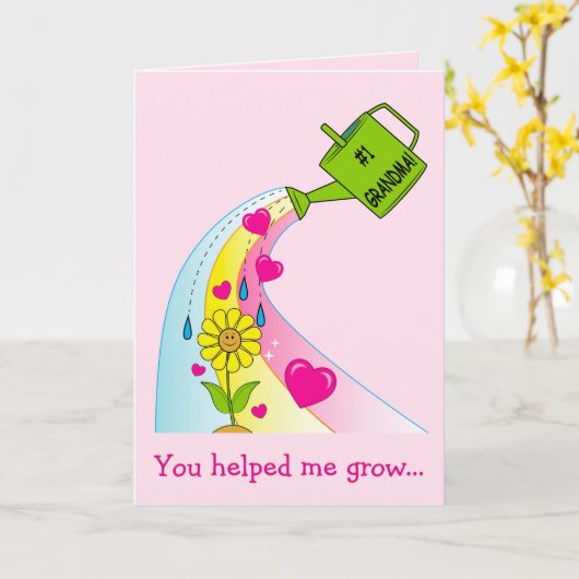 Glücklicher Muttertag für eine Großmutter Karte (Gelbe Blume)