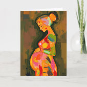 Glücklicher Muttertag für eine schwangere Frau Karte (Vorderseite)