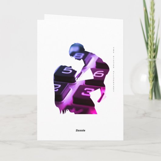 "Glücklicher Muttertag für einen Mutterbuchhalter" Karte (Rückseite)