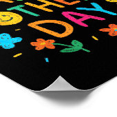 Glücklicher Muttertag für Kleinkinder Sprichwort f Poster (Ecke)