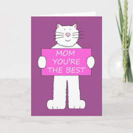 Glücklicher Muttertag für Mama Cat Lover Karte