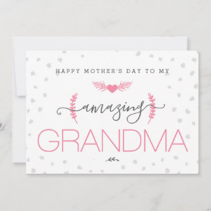 Glücklicher Muttertag für mein Oma Feiertagskarte