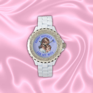 Glücklicher Muttertag für meine Ehefrau   Armbanduhr