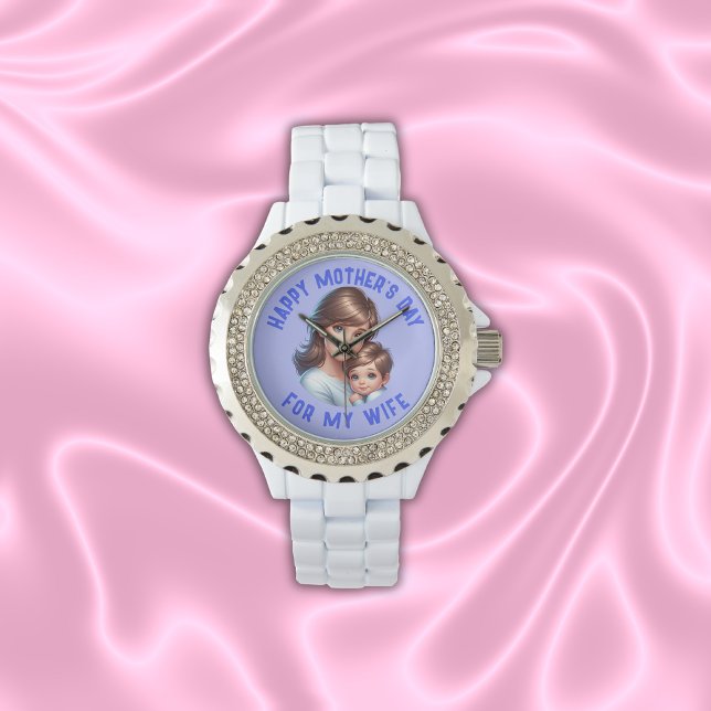 Glücklicher Muttertag für meine Ehefrau | Armbanduhr (Von Creator hochgeladen)