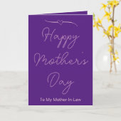 Glücklicher Muttertag für meine Schwiegermutter Li Karte (Gelbe Blume)