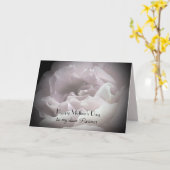 Glücklicher Muttertag für Partner Rose Petals Gruß Karte (Gelbe Blume)