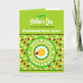 Glücklicher Muttertag für Pickleball-Mama, niedlic Karte