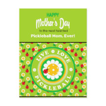 Glücklicher Muttertag für Pickleball-Mama, niedlic