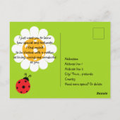 Glücklicher Muttertag für Pickleball-Mama, niedlic Postkarte (Rückseite)