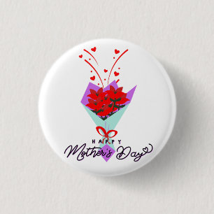 GLÜCKLICHER MUTTERTAG GESCHENK BUTTON