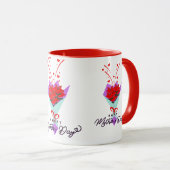 GLÜCKLICHER MUTTERTAG GESCHENK TASSE (VorderseiteRechts)
