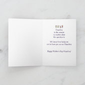 Glücklicher Muttertag Großmutter Spaß Kinder Carto Karte (Innenseite)