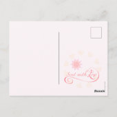 Glücklicher Muttertag! Grußkarte Blumendekoration Postkarte (Rückseite)