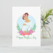 Glücklicher Muttertag - Grußkarte  Feiertagskarte (Stehend Vorderseite)