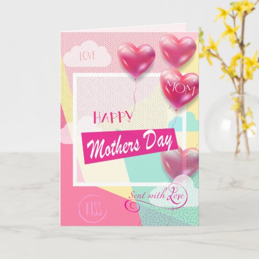 Glücklicher Muttertag! Grußkarte Karte (Gelbe Blume)