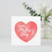 Glücklicher Muttertag im rosa Herz, Mama-Liebe (Stehend Vorderseite)