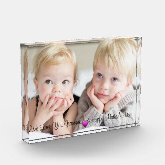 Glücklicher Muttertag, individuelles Foto, Persona Fotoblock (Links)