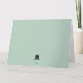 GLÜCKLICHER MUTTERTAG (JADE) KARTE (Rückseite)