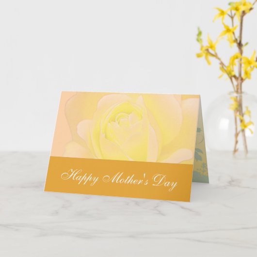 Glücklicher Muttertag Karte (Gelbe Blume)