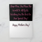 Glücklicher Muttertag! Karte (Innenseite)