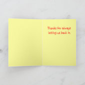 Glücklicher Muttertag! Karte (Innenseite)