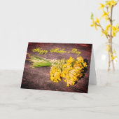 Glücklicher Muttertag Karte (Gelbe Blume)