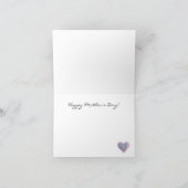 Glücklicher Muttertag, Lavender Peacock Design, Feiertagskarte (Innenseite)