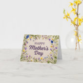 Glücklicher Muttertag - Leere in der Grußkarte Karte (Gelbe Blume)