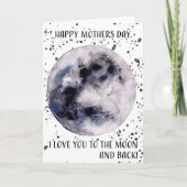 Glücklicher Muttertag, Liebe zum Mond und zurück Karte (Vorderseite)