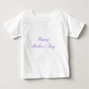 Glücklicher Muttertag Lila das MUSEUM Zazzle Gesch Baby T-shirt