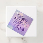 Glücklicher Muttertag Lila Geschenkanhänger (Beispiel)