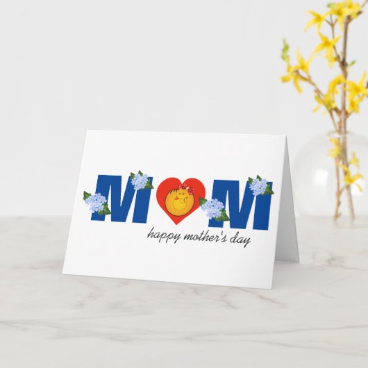 Glücklicher Muttertag, Mama Grußkarte Karte (Gelbe Blume)