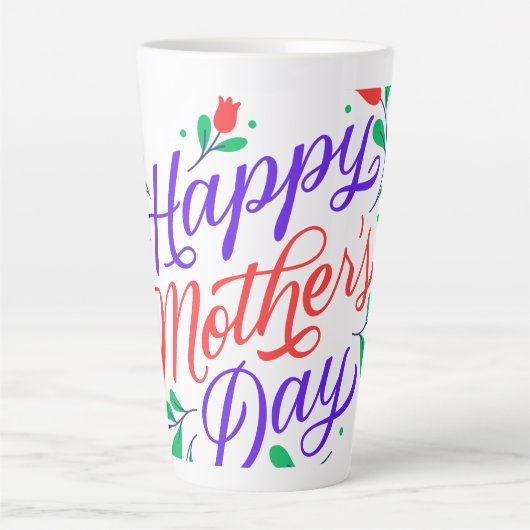 Glücklicher Muttertag Milchtasse (Vorderseite)