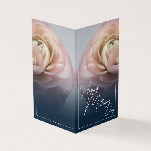 Glücklicher Muttertag mit Big Pink Rose (Vorderseite)