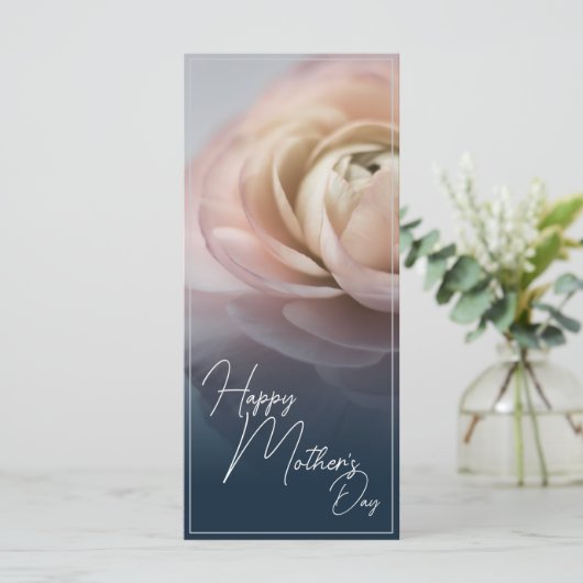 Glücklicher Muttertag mit Big Pink Rose (Stehend Vorderseite)