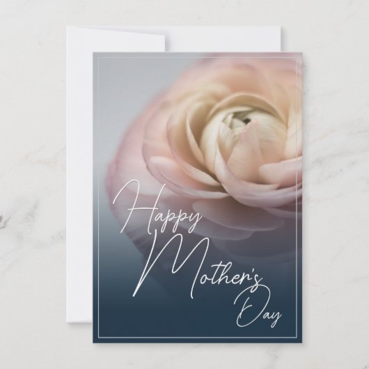 Glücklicher Muttertag mit Big Pink Rose (Vorderseite)