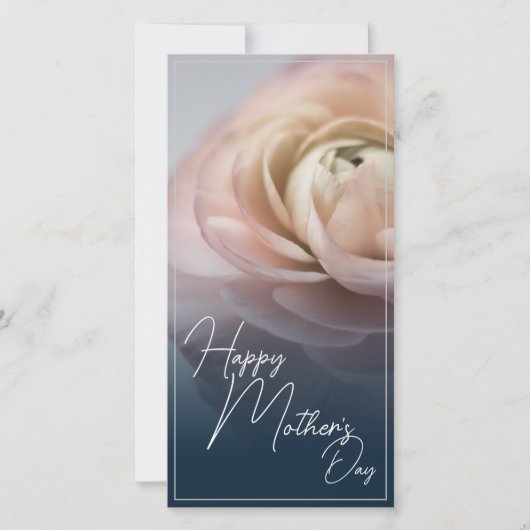 Glücklicher Muttertag mit Big Pink Rose (Vorderseite)