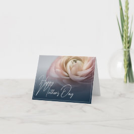 Glücklicher Muttertag mit Big Pink Rose Dankeskarte