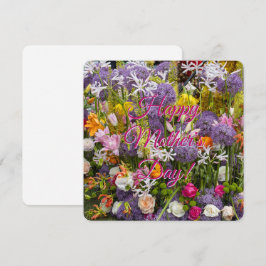 Glücklicher Muttertag mit Blume Ankündigung