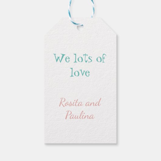 Glücklicher Muttertag mit Blume Brauch Geschenkanhänger (Rückseite)