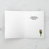 Glücklicher Muttertag mit drei roten Tulipen Karte (Innenseite)